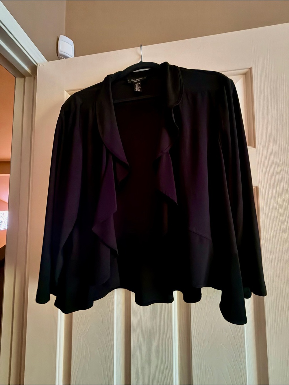 R&M Richards Black Women's Cardigan - 2X